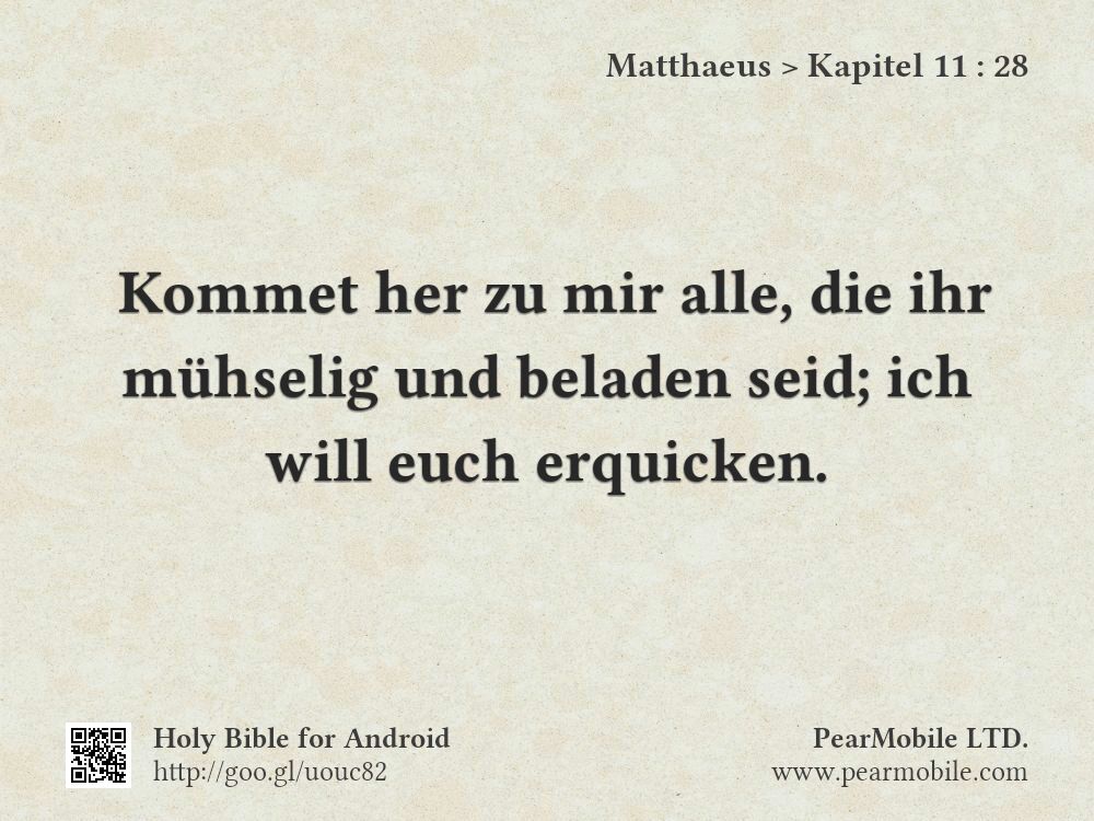 Matthaeus, Kapitel 11:28